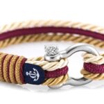 Braccialetto Maritimes in corda da vela, fatto a mano, per donne e uomini, con chiusura a moschettone in acciaio inox 4mm CNB #4059 - immagine 2