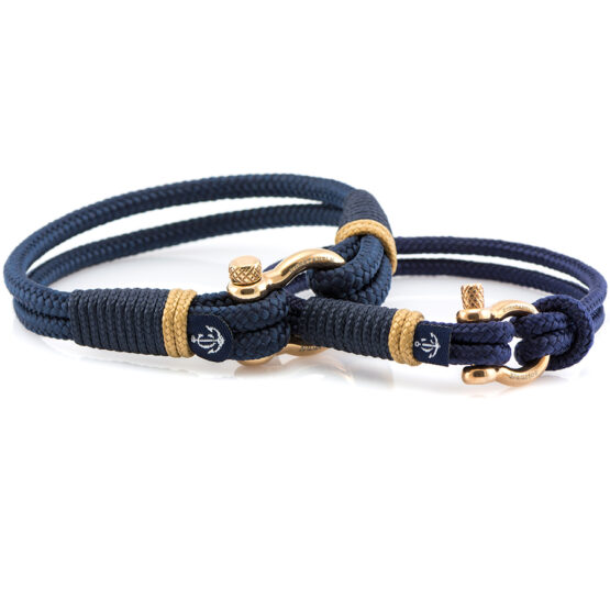 Set da 2 braccialetti marittimi per partner, braccialetti dell'amicizia, in corda da vela, fatti a mano, con chiusura in acciaio inox CND #935 - immagine 1