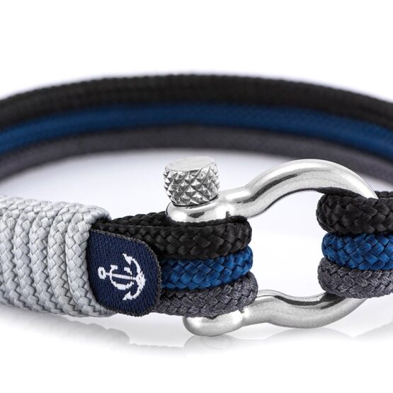Braccialetto Maritimes in corda da vela, fatto a mano, per donne e uomini, con chiusura a moschettone in acciaio inox 4mm CNB #3095 - immagine 2