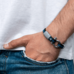 Braccialetto Maritimes in corda da vela, fatto a mano, per donne e uomini, con chiusura a moschettone in acciaio inox 4mm CNB #3095 - immagine 3