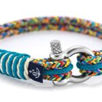 Braccialetto marittimo in corda da vela, fatto a mano, per donna e uomo, con chiusura a moschettone in acciaio inox 3mm CNB#819 - immagine 2