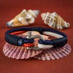 Braccialetto marittimo in corda da vela, fatto a mano, per donna e uomo, con chiusura a moschettone in acciaio inox 3mm CNB#861 - immagine 4