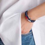 Braccialetto marittimo in corda da vela, fatto a mano, per donna e uomo, con chiusura a moschettone in acciaio inox 3mm CNB#861 - immagine 3