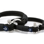 Set da 2 braccialetti marittimi per partner, braccialetti dell’amicizia, in corda da vela, fatti a mano, con chiusura in acciaio inox CND #949 - immagine 2