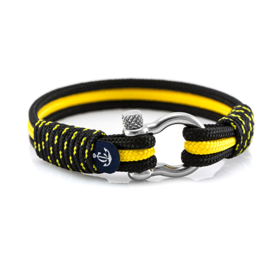 Braccialetto marittimo in corda da vela, fatto a mano, per uomini e donne, con chiusura in acciaio inox a moschettone da 4 mm, CNB #7503 - immagine 1