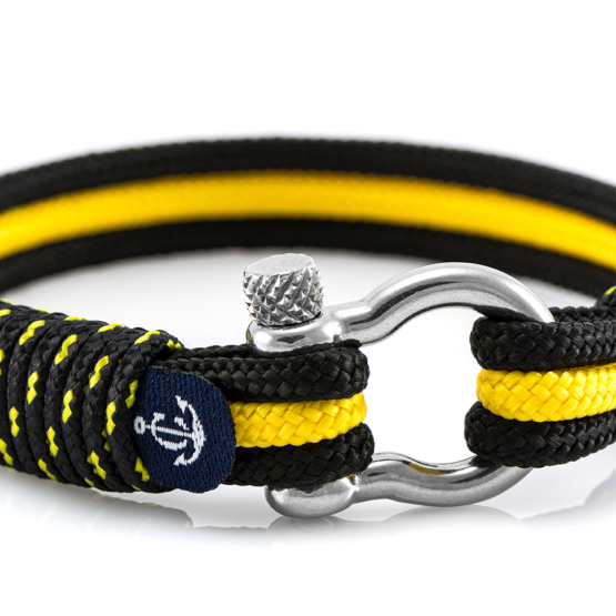 Braccialetto marittimo in corda da vela, fatto a mano, per uomini e donne, con chiusura in acciaio inox a moschettone da 4 mm, CNB #7503 - immagine 2