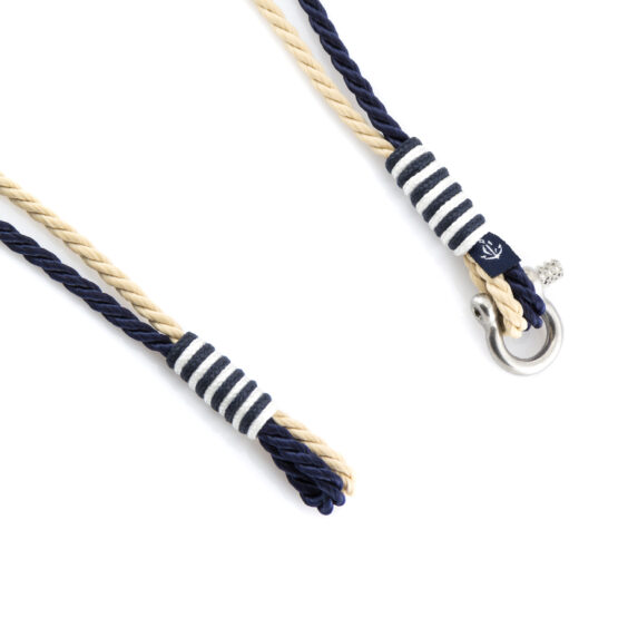 Braccialetto marittimo in corda da vela, fatto a mano, per uomini e donne, con chiusura in acciaio inox a moschettone da 3 mm, CNB #9049 - immagine 2