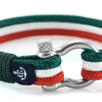 Braccialetto marittimo in corda da vela, fatto a mano, per uomini e donne, con chiusura in acciaio inox a moschettone da 4 mm, CNB #7549 - immagine 2