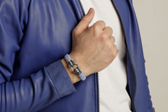 Braccialetto Maritimes in corda da vela, fatto a mano, per donne e uomini, con chiusura a moschettone in acciaio inox 4mm CNB #4058 - immagine 5