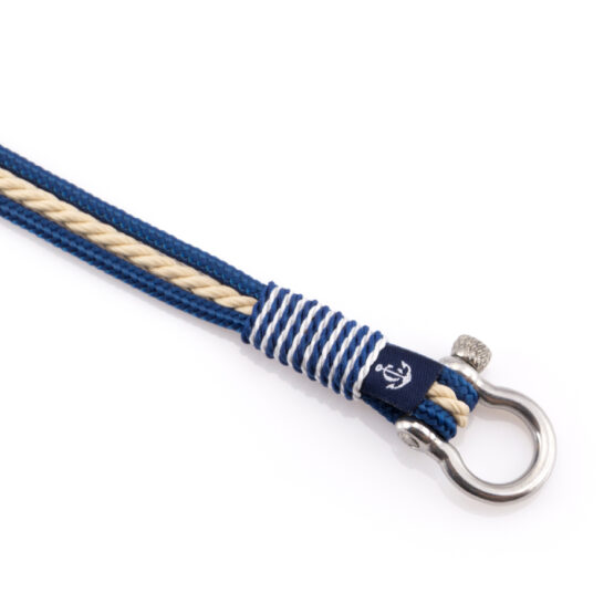 Braccialetto Maritimes in corda da vela, fatto a mano, per donne e uomini, con chiusura a moschettone in acciaio inox 4mm CNB #4058 - immagine 3