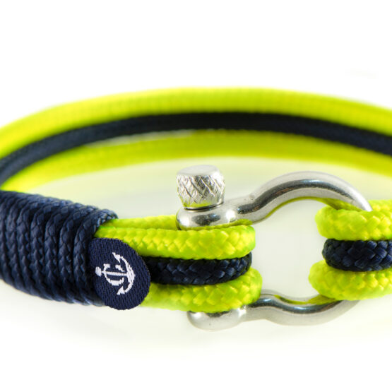 Braccialetto marittimo in corda da vela, fatto a mano, per uomini e donne, con chiusura in acciaio inox a moschettone da 4 mm, CNB #5159 - immagine 2