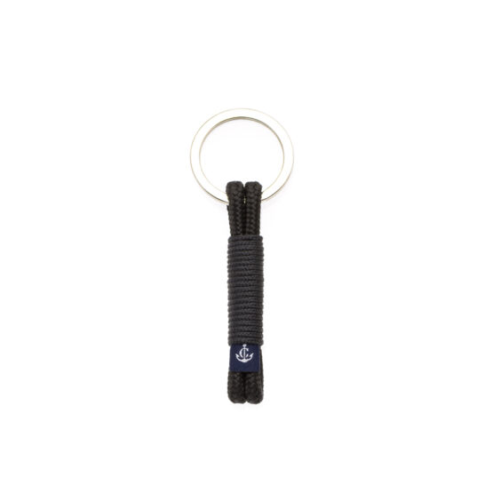 Portachiavi in corda da vela, fatto a mano con anello portachiavi in acciaio inox CNK #8062 - immagine 1