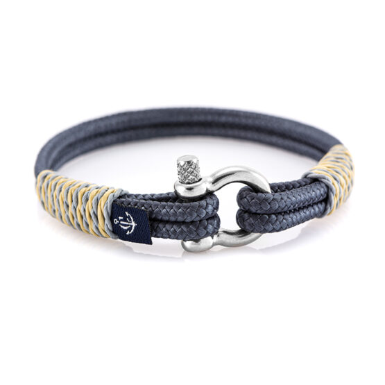 Braccialetto marittimo in corda da vela, fatto a mano, per donna e uomo, con chiusura a moschettone in acciaio inox 3mm CNB#822 - immagine 1