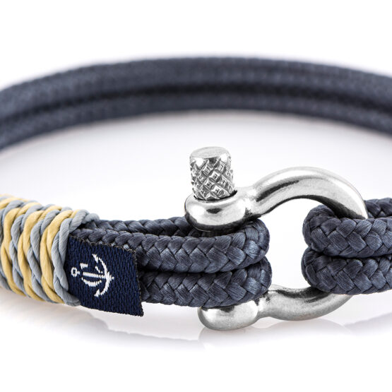 Braccialetto marittimo in corda da vela, fatto a mano, per donna e uomo, con chiusura a moschettone in acciaio inox 3mm CNB#822 - immagine 2