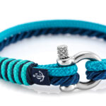 Braccialetto marittimo in corda da vela, fatto a mano, per donna e uomo, con chiusura a moschettone in acciaio inox 3mm CNB#842 - immagine 2