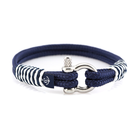 Braccialetto marittimo in corda da vela, fatto a mano, per donna e uomo, con chiusura a moschettone in acciaio inox 3mm CNB#875 - immagine 1