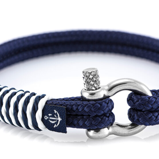 Braccialetto marittimo in corda da vela, fatto a mano, per donna e uomo, con chiusura a moschettone in acciaio inox 3mm CNB#875 - immagine 2