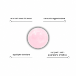 Braccialetto marittimo LOVE in Quarzo Rosa – CNE #01 - immagine 2
